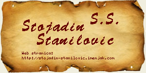 Stojadin Stanilović vizit kartica